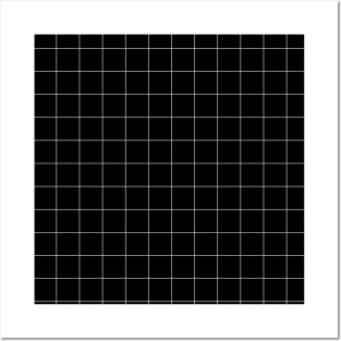 Invert grid pattern Posters and Art